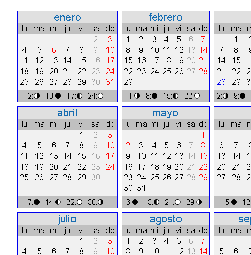 Calendario basado en el año civil