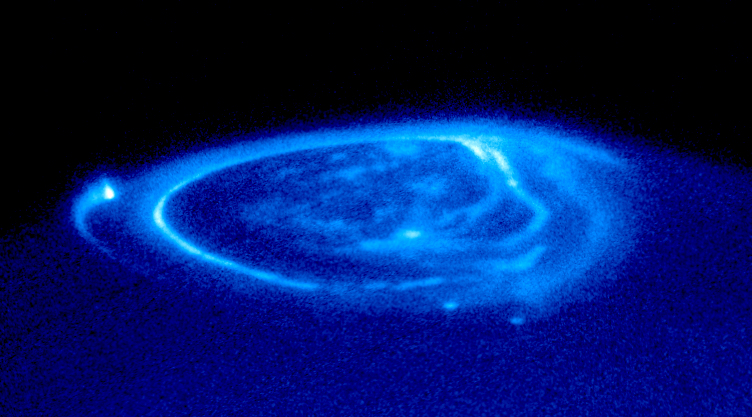 Auroras fotografiadas en Júpiter