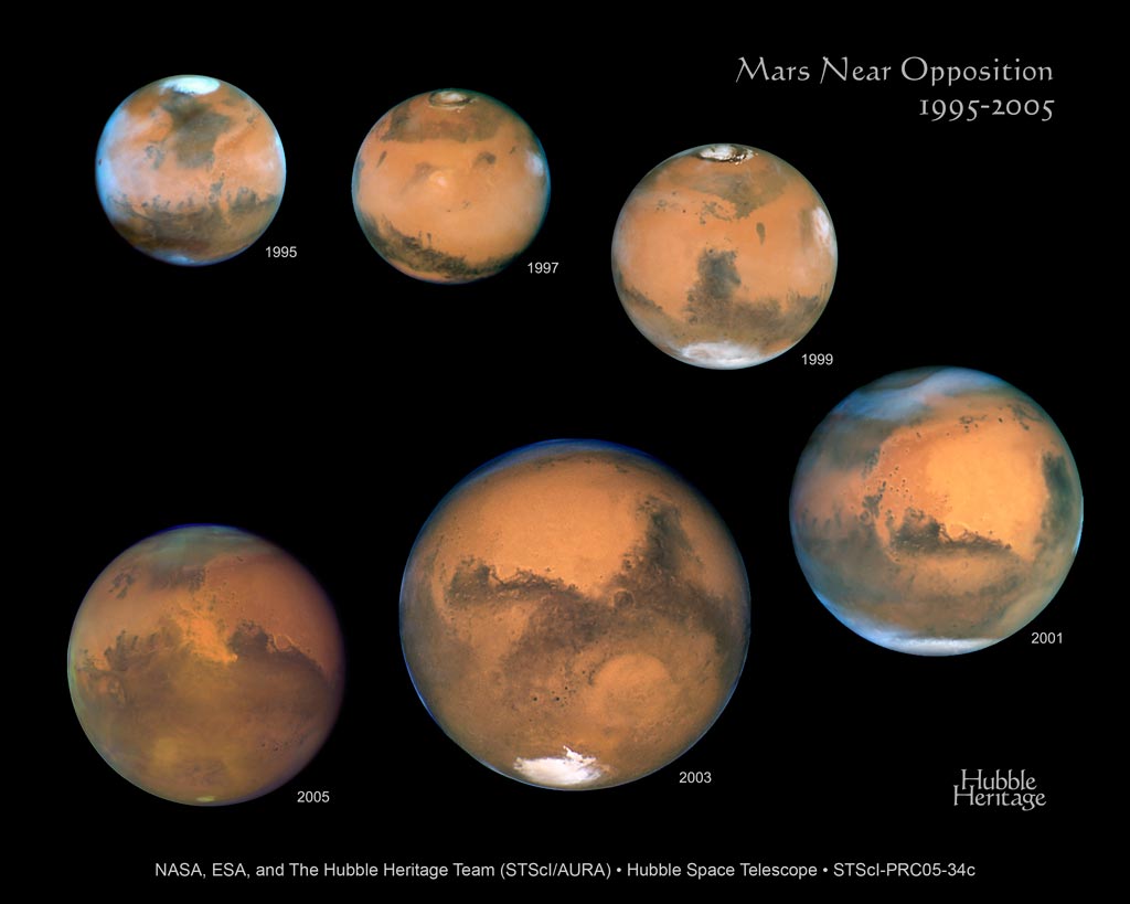 Marte cada día más cerca. En oposición el 8 de abril.