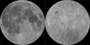 Luna cara visible cara oculta