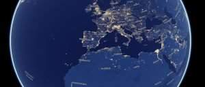 night earth mapa contaminacion luminica