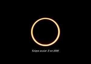 Eclipse de Sol anular octubre 2005