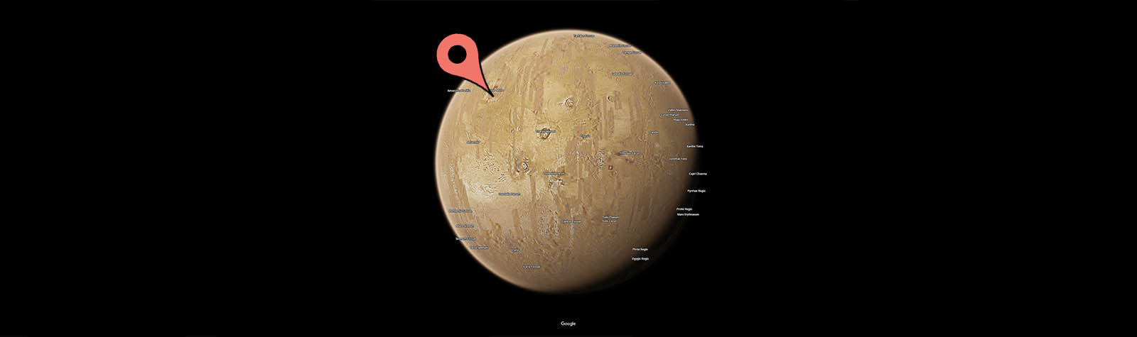 Como visitar otros planetas a través de Google Maps