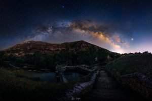 Via Lactea sobre el rio Henares